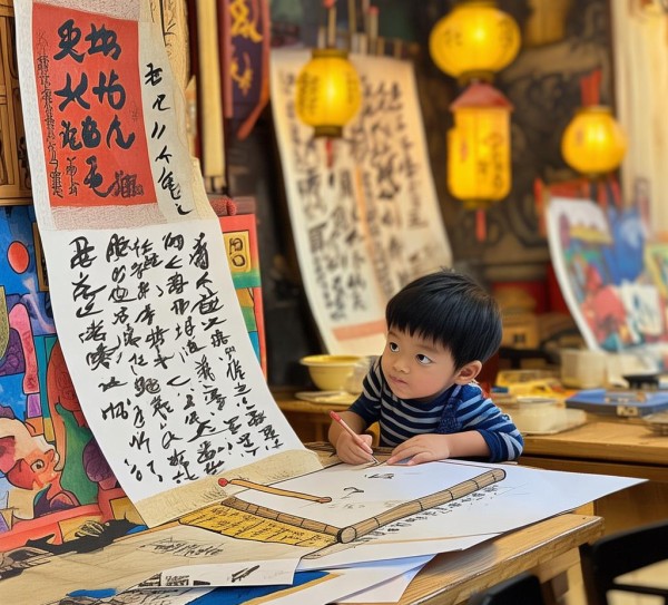 一年级学生书法启蒙之旅，手抄报里的文化宝藏