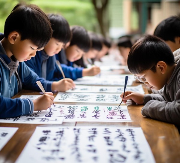 书法校园行，二年级学生笔下的科普之旅